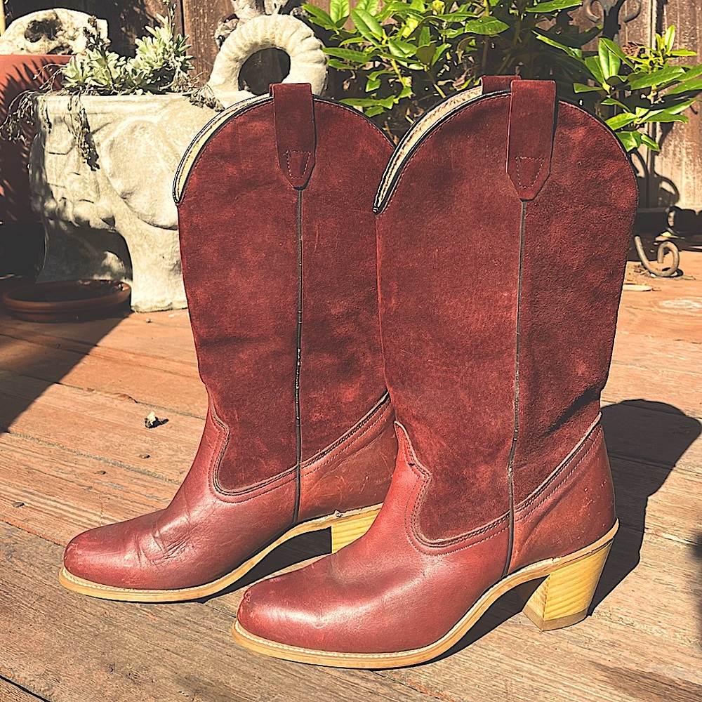 Vintage 1932 Red Leather Wolverine Boots
